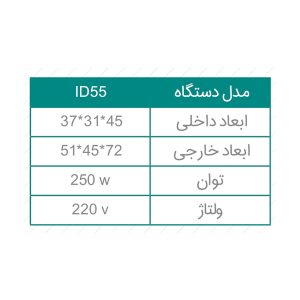 ankobatorDigitalTable مشخصات انکوباتور دیجیتال